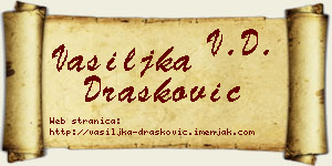 Vasiljka Drašković vizit kartica